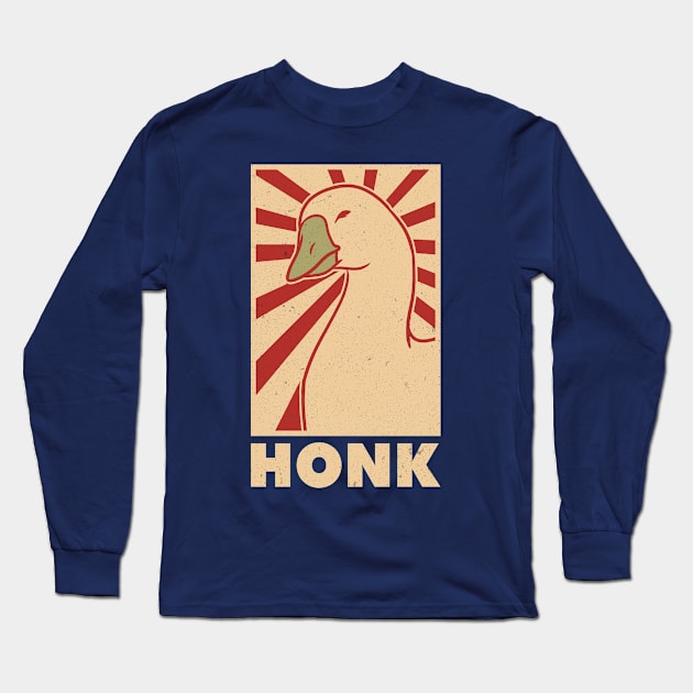 Honk Goose Long Sleeve T-Shirt by A Comic Wizard